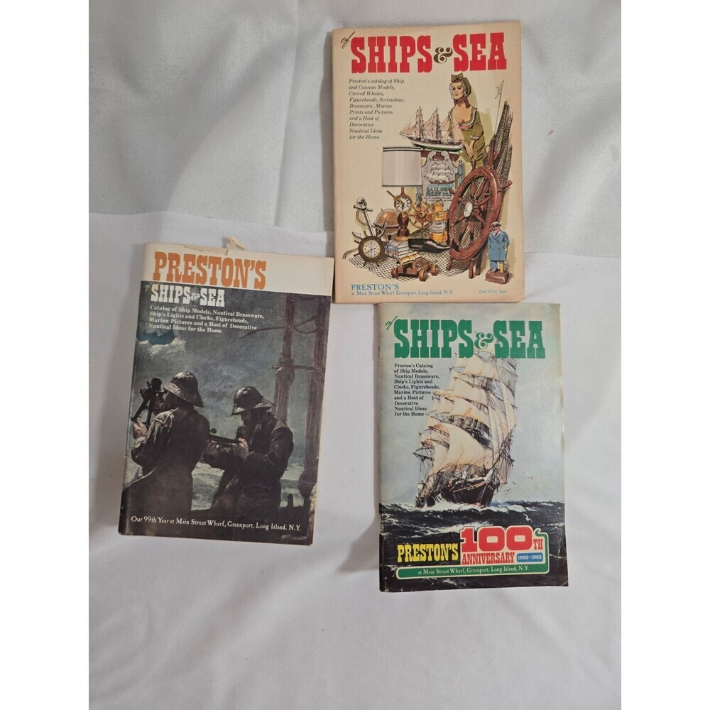 Preston's of Ships and Seas Catalog - Long Island New York Lot Of 3